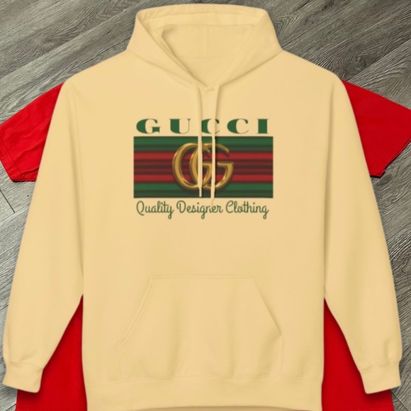 GG Italia Designer pull-over Hooded sweater, Hoodie. Color:  Crea - Picture 1 of 3